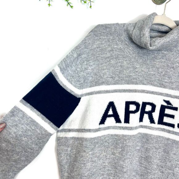 Halogen Sweater Womens XL Gray Apres Ski Turtleneck Long Sleeve Pullover Knitted - Picture 6 of 13